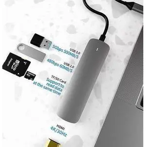 USB C Computer Hubs, 5 in 1 USB C Adapter, Type C Hub with 4K HDMI, USB 3.0/2.0 Ports, SD/TF Card Reader, Portable for Mac Pro and Other Type C Laptops USB C Computer Hubs, 5 in 1 USB C Adapter, Type C Hub with 4K HDMI, USB 3.0/2.0 Ports, SD/TF Card Reader, Portable for Mac Pro and Other Type C Laptops