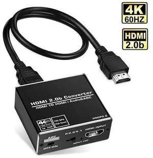 Aluminum Shell 4K 60Hz HDMI 2.0 Audio Extractor Splitter for PS5 Xbox Series X 4K HDMI Audio converter HDMI + optical toslink SPDIF+3.5mm audio output,OZV8-1 Aluminum Shell 4K 60Hz HDMI 2.0 Audio Extractor Splitter for PS5 Xbox Series X 4K HDMI Audio converter HDMI + optical toslink SPDIF+3.5mm audio output,OZV8-1