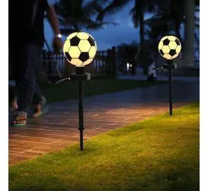 2pcs Football Shaped Solar Pathway Lights Soccer Solar Powered Lawn Lights Garden Light 2pcs Football Shaped Solar Pathway Lights Soccer Solar Powered Lawn Lights Garden Light