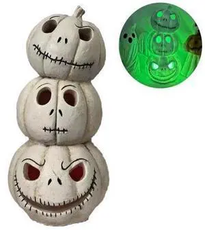 Halloween Decor Ghost With Pumpkin Light Up Jack-o'-lantern Ceramic Pumpkin Light E Halloween Decor Ghost With Pumpkin Light Up Jack-o'-lantern Ceramic Pumpkin Light E