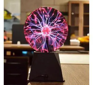 Plasma Ball Light, 6 Inches Touch and Sound Activated Lightning Globe Plasma Ball Light, 6 Inches Touch and Sound Activated Lightning Globe