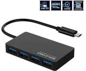 CPC USB 3.1 Data HUB, 4-Port USB 3.0 Ultra Slim Data Hub for Macbook, Mac Pro/mini, iMac, Surface Pro, XPS, Notebook PC, USB Flash Drives, Mobile HDD, and More CPC USB 3.1 Data HUB, 4-Port USB 3.0 Ultra Slim Data Hub for Macbook, Mac Pro/mini, iMac, Surface Pro, XPS, Notebook PC, USB Flash Drives, Mobile HDD, and More