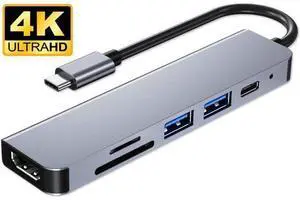 USB C Hub HDMI Adapter, 6 in 1 Type C Hub to HDMI 4k,2 USB 3.0 Ports,87W Power Delivery,SD/TF Card Readers Compatible with MacBook Pro 13/15(Thunderbolt 3),2018 Macbook USB C Hub HDMI Adapter, 6 in 1 Type C Hub to HDMI 4k,2 USB 3.0 Ports,87W Power Delivery,SD/TF Card Readers Compatible with MacBook Pro 13/15(Thunderbolt 3),2018 Macbook
