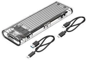 USB 3.1 Gen 2 Type C Tool-Free M.2 SSD Enclosure 2280 2260 2242 2230 SSD Housing NGFF Case to USB3.1 gen 2 Type C Cable for Intel 660p/Samsung 970 EVO/Samsung970 Pro NVME SSD (Silver) USB 3.1 Gen 2 Type C Tool-Free M.2 SSD Enclosure 2280 2260 2242 2230 SSD Housing NGFF Case to USB3.1 gen 2 Type C Cable for Intel 660p/Samsung 970 EVO/Samsung970 Pro NVME SSD (Silver)