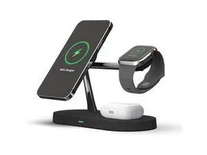 Mag Safe Charger with Stand, Magnetic iPhone Charger, 3-in-1 Wireless Charging Station for Apple iPhone 14/13/12 Series, iWatch Ultra/8/7/6, Airpods Pro Mag Safe Charger with Stand, Magnetic iPhone Charger, 3-in-1 Wireless Charging Station for Apple iPhone 14/13/12 Series, iWatch Ultra/8/7/6, Airpods Pro