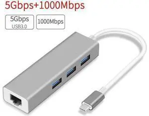 USB 3.0 Hub Gigabit Ethernet , 3 Port USB 3.0 Splitter Gigabit Ethernet Hub + USB C HUB Network RJ45 1000Mbps USB Extender-For Mac Book,MacBook 2019/2018/2017 and More USB 3.0 Hub Gigabit Ethernet , 3 Port USB 3.0 Splitter Gigabit Ethernet Hub + USB C HUB Network RJ45 1000Mbps USB Extender-For Mac Book,MacBook 2019/2018/2017 and More