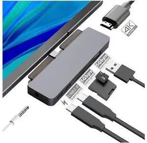 XJYLCPC iPad Pro USB C Hub, 7 in 1 Aluminum iPad Pro Dongle Docking Station for New iPad Pro 2018/2019/2020, 4K HDMI, USB-C PD Charging&Data, Micro/SD Card Readers, USB3.0&3.5mm Audio Jack XJYLCPC iPad Pro USB C Hub, 7 in 1 Aluminum iPad Pro Dongle Docking Station for New iPad Pro 2018/2019/2020, 4K HDMI, USB-C PD Charging&Data, Micro/SD Card Readers, USB3.0&3.5mm Audio Jack
