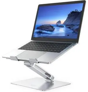 360°Adjustable Laptop Stand Aluminum Alloy Rotating Bracket for Desk Portable Computer Stand for Desk Adjustable Height Ergonomic Laptop Riser for all 10 to 17.3 Inches Notebook 360°Adjustable Laptop Stand Aluminum Alloy Rotating Bracket for Desk Portable Computer Stand for Desk Adjustable Height Ergonomic Laptop Riser for all 10 to 17.3 Inches Notebook