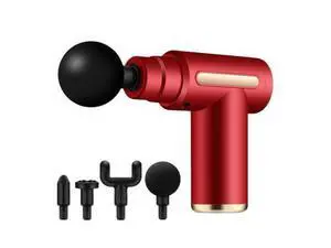 Massage Gun Athlete Muscle Therapy Gun Body Muscle Massager Red Massage Gun Athlete Muscle Therapy Gun Body Muscle Massager Red