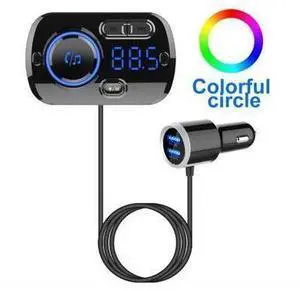Bluetooth FM Transmitter Wireless FM Car Adapter MP3 Music Player FM Cars Radio Audio Receiver QC3.0Fast Quick Charging 2 USB Ports Charger Hands Free Stereo Bass Car Kit Support TF Card Bluetooth FM Transmitter Wireless FM Car Adapter MP3 Music Player FM Cars Radio Audio Receiver QC3.0Fast Quick Charging 2 USB Ports Charger Hands Free Stereo Bass Car Kit Support TF Card