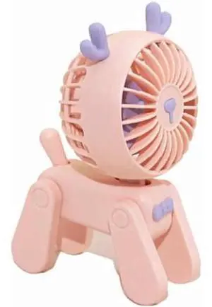 USB Desk Fan Portable Cute Deer Dog Desk Fan Table Fan USB Desk Fan Portable Cute Deer Dog Desk Fan Table Fan