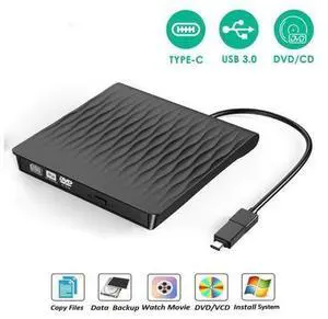 USB3.0 with Type-C adapter Superdrive External DVD/CD Reader and DVD/CD Burner for Apple-MacBook Air/Pro/iMac/Mini/MacBook Pro/ASUS/ASUS/DELL Latitude Plug and Play(SLS01, Black) USB3.0 with Type-C adapter Superdrive External DVD/CD Reader and DVD/CD Burner for Apple-MacBook Air/Pro/iMac/Mini/MacBook Pro/ASUS/ASUS/DELL Latitude Plug and Play(SLS01, Black)