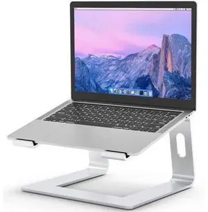 Laptop Stand, Laptop Holder Riser Computer Tablet Stand Adjustable Aluminum Ergonomic Detachable Portable Desktop Holder Compatible with MacBook,iPad,10-15.6 (Silver) Laptop Stand, Laptop Holder Riser Computer Tablet Stand Adjustable Aluminum Ergonomic Detachable Portable Desktop Holder Compatible with MacBook,iPad,10-15.6 (Silver)