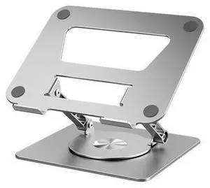 Swivel Adjustable Laptop Stand, Aluminum Laptop Riser, Multi-Angle Height Adjustable Computer Stand Desktop Holder Compatible with Mac MacBook Pro Air XPS, HP(10-17"),Silver Swivel Adjustable Laptop Stand, Aluminum Laptop Riser, Multi-Angle Height Adjustable Computer Stand Desktop Holder Compatible with Mac MacBook Pro Air XPS, HP(10-17"),Silver