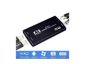 4K@60hz HDMI-Compatible Video Capture Card Live Recording Box 4K USB 3.0 Video Card for Game Live Streaming Support HDR, EDID, HDCP2.2 for PS4 Computer Phones 4K@60hz HDMI-Compatible Video Capture Card Live Recording Box 4K USB 3.0 Video Card for Game Live Streaming Support HDR, EDID, HDCP2.2 for PS4 Computer Phones
