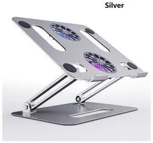 Ergonomic Foldable Laptop Tablet Cooling Stand Aluminum Protable Ultrabook notebook macbook computer riser desktop holder with 2 High-speed Fan,For All Laptop Tablets 11-17.3"MacBook Pro Ergonomic Foldable Laptop Tablet Cooling Stand Aluminum Protable Ultrabook notebook macbook computer riser desktop holder with 2 High-speed Fan,For All Laptop Tablets 11-17.3"MacBook Pro