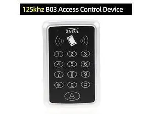 125KHz RFID Access Control Keypad EM Card Reader Door Access Control System Door Lock Opener Keyboard System(125khz ID B03 ONLY) 125KHz RFID Access Control Keypad EM Card Reader Door Access Control System Door Lock Opener Keyboard System(125khz ID B03 ONLY)