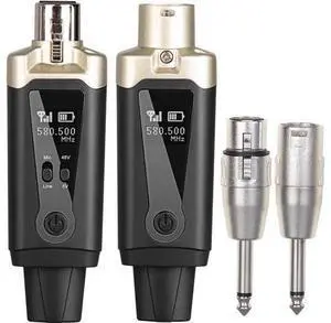 T9 Wireless guitar transmitter receiver, Wireless Microphone Transmitter Receiver XLR Microphone Wireless System for Dynamic and condenser Microphone Audio Mixer, With 48V phantom power T9 Wireless guitar transmitter receiver, Wireless Microphone Transmitter Receiver XLR Microphone Wireless System for Dynamic and condenser Microphone Audio Mixer, With 48V phantom power