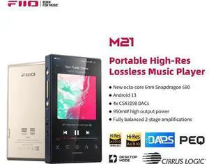 M21 Android 13 Portable Music Player MP3 Walkman Snapdragon 680 4* CS43198 DAC Chips Hi-Res Audio DSD Bluetooth LDAC (Blue-Black) M21 Android 13 Portable Music Player MP3 Walkman Snapdragon 680 4* CS43198 DAC Chips Hi-Res Audio DSD Bluetooth LDAC (Blue-Black)