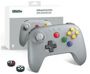 Bluetooth Controller for Analogue 3D, Switch, Switch 2, Windows, Android Hall Effect Joystick, Vibration, Turbo Function Gray Bluetooth Controller for Analogue 3D, Switch, Switch 2, Windows, Android Hall Effect Joystick, Vibration, Turbo Function Gray