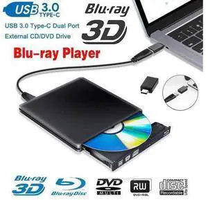 Aluminum External Blu-Ray Player Drive USB 3.0 Portable CD DVD +/-RW Drive DVD/CD ROM Rewriter Burner Writer Compatible with Laptop Desktop PC Windows Mac Pro MacBook (ODP1202, Black) Aluminum External Blu-Ray Player Drive USB 3.0 Portable CD DVD +/-RW Drive DVD/CD ROM Rewriter Burner Writer Compatible with Laptop Desktop PC Windows Mac Pro MacBook (ODP1202, Black)