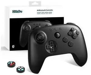 Bluetooth Controller for Analogue 3D, Switch, Switch 2, Windows, Android Hall Effect Joystick, Vibration, Turbo Function Black Bluetooth Controller for Analogue 3D, Switch, Switch 2, Windows, Android Hall Effect Joystick, Vibration, Turbo Function Black