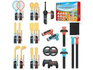 24 in 1 Switch/Switch2 Sports Accessories for Nintendo Switch 2, for Authentic Sports Experience, Family Gatherings, Social Icebreaker, with Storage Bag 24 in 1 Switch/Switch2 Sports Accessories for Nintendo Switch 2, for Authentic Sports Experience, Family Gatherings, Social Icebreaker, with Storage Bag