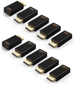 Active DisplayPort to HDMI Adapter 10 Pack, 1080P Gold Plated DP to HDMI Adapter (Male to Female) 1.3V, Uni-Directional Display Port to HDMI Adapter Active DisplayPort to HDMI Adapter 10 Pack, 1080P Gold Plated DP to HDMI Adapter (Male to Female) 1.3V, Uni-Directional Display Port to HDMI Adapter