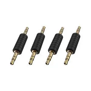 4 Pack 3.5mm 1/8 Stereo Jack to 3.5mm Audio Male to Male Adapter Connectors Gold Plated Compatible with TaoTronics, Mpow BH129 Bluetooth Receiver, Earphone, MP3 Player, car Stereo 4 Pack 3.5mm 1/8 Stereo Jack to 3.5mm Audio Male to Male Adapter Connectors Gold Plated Compatible with TaoTronics, Mpow BH129 Bluetooth Receiver, Earphone, MP3 Player, car Stereo