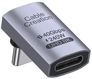 90 Degree USB C Adapter, Right Angle USB C Male to Female Adapter 40Gbps 240W Compatible with Steam Deck, ROG Ally, Switch, Notebook, PC, Tablet, Phone and More,Up Angle 90 Degree USB C Adapter, Right Angle USB C Male to Female Adapter 40Gbps 240W Compatible with Steam Deck, ROG Ally, Switch, Notebook, PC, Tablet, Phone and More,Up Angle