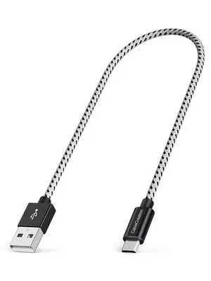 [2-Pack Short Micro USB Cable 1FT, USB to Micro USB Short Charging Cable Triple Shielded for Raspberry Pi Zero, TV Stick, PS4, Chromecast, Kindle(2019) 0.3m Black [2-Pack Short Micro USB Cable 1FT, USB to Micro USB Short Charging Cable Triple Shielded for Raspberry Pi Zero, TV Stick, PS4, Chromecast, Kindle(2019) 0.3m Black