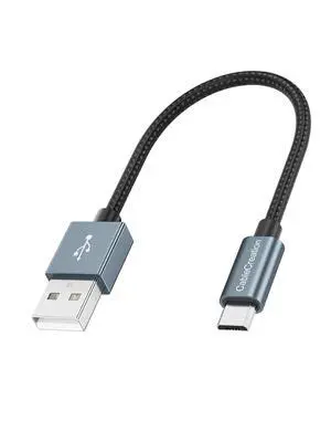 Short Micro USB Cable 0.5FT Grey, Micro USB to USB Cable Triple Shielded Fast Charger Cable Compatible with PS5/PS4, Raspberry Pi Zero, Chromecast, Phone, 6 inch Short Micro USB Cable 0.5FT Grey, Micro USB to USB Cable Triple Shielded Fast Charger Cable Compatible with PS5/PS4, Raspberry Pi Zero, Chromecast, Phone, 6 inch