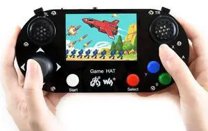 Game HAT, Compatible with Raspberry Pi 4B/3B/3B+/Zero/Zero W/Zero WH, Retro Gaming Console wth 3.5inch IPS Screen, Joystick, and Buttons, 480×320, Onboard Speaker and Earphone Jack Game HAT, Compatible with Raspberry Pi 4B/3B/3B+/Zero/Zero W/Zero WH, Retro Gaming Console wth 3.5inch IPS Screen, Joystick, and Buttons, 480×320, Onboard Speaker and Earphone Jack