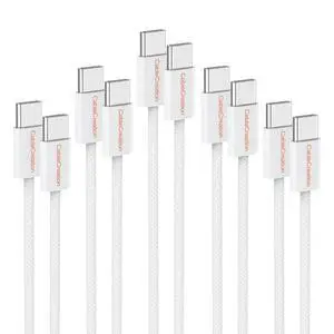 [5-Pack USBC to USBC Cable 6.6Ft, 60W Type C Fast Charging Cord for iPhone 15 Pro Max Plus, iPad Pro12.9/11, Mini 6, iPad Air 4/5, Galaxy S24/S23+, Note20, Pixel, Android Phone [5-Pack USBC to USBC Cable 6.6Ft, 60W Type C Fast Charging Cord for iPhone 15 Pro Max Plus, iPad Pro12.9/11, Mini 6, iPad Air 4/5, Galaxy S24/S23+, Note20, Pixel, Android Phone