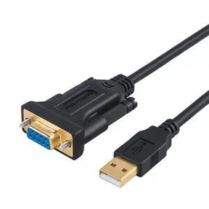 USB to RS232 Serial Adapter (FTDI Chipset), USB to RS232 Gold Plated DB9 Serial Converter Cable for Windows 11, 10, 8.1, 8, 7, Vista, XP, 2000, Linux and Mac OS X, macOS, 6.6 Feet/2M USB to RS232 Serial Adapter (FTDI Chipset), USB to RS232 Gold Plated DB9 Serial Converter Cable for Windows 11, 10, 8.1, 8, 7, Vista, XP, 2000, Linux and Mac OS X, macOS, 6.6 Feet/2M