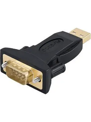 USB to RS232 Male Adapter with PL2303 Chipset, USB to DB9 Serial Converter for Windows 11, 10, 8.1, 8, 7, Linux and Mac OS,Black USB to RS232 Male Adapter with PL2303 Chipset, USB to DB9 Serial Converter for Windows 11, 10, 8.1, 8, 7, Linux and Mac OS,Black