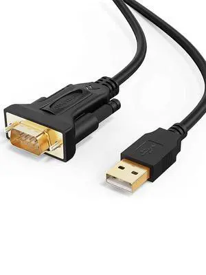 USB to RS232 Cable (FTDI Chipset), 3 Feet RS-232 Male DB9 Serial Converter Cable for Windows 11, 10, 8.1, 8,7, Vista, XP, 2000, Linux, Mac OS X,1M / Black USB to RS232 Cable (FTDI Chipset), 3 Feet RS-232 Male DB9 Serial Converter Cable for Windows 11, 10, 8.1, 8,7, Vista, XP, 2000, Linux, Mac OS X,1M / Black