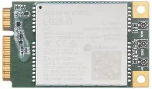 Quectel EG25-G mPCIe Module, LTE Cat 4 Module with PCI Express Mini Card Form Factor, Supports Multiple Wireless Communication Modes, Integrates Multiple Industrial Standard Interfaces Quectel EG25-G mPCIe Module, LTE Cat 4 Module with PCI Express Mini Card Form Factor, Supports Multiple Wireless Communication Modes, Integrates Multiple Industrial Standard Interfaces