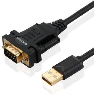USB to RS232 DB9 Serial Cable Male Converter Adapter with FTDI Chipset for Windows 11,10, 8.1, 8, 7, Vista, XP, 2000, Linux and Mac OS X 10.6 (10ft) USB to RS232 DB9 Serial Cable Male Converter Adapter with FTDI Chipset for Windows 11,10, 8.1, 8, 7, Vista, XP, 2000, Linux and Mac OS X 10.6 (10ft)