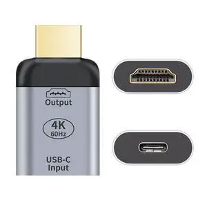USB C to HDMI Converter USB C Source to HDMI Sink HDTV Adapter (The HDMI Must be Connected to The Monitor, not The Host.You Need to use The 10Gbps USB C to C Cable,Other Cable not Work) USB C to HDMI Converter USB C Source to HDMI Sink HDTV Adapter (The HDMI Must be Connected to The Monitor, not The Host.You Need to use The 10Gbps USB C to C Cable,Other Cable not Work)