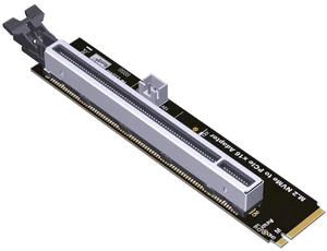 ADT-R4 PCIe 4.0 M.2 Key-M to PCI-E X4 X16 Riser Adapter Card with SATA Power Cable Compatible with M.2 NVMe SSD 2260 2280 (R43B, to X16) ADT-R4 PCIe 4.0 M.2 Key-M to PCI-E X4 X16 Riser Adapter Card with SATA Power Cable Compatible with M.2 NVMe SSD 2260 2280 (R43B, to X16)
