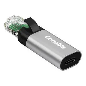 USB C to Ethernet Adapter, Ethernet Male to USB-C Female Adapter, Type C to RJ45 Network Internet LAN Adapter, Directly Connected, Essential for Travel/Office, Grey USB C to Ethernet Adapter, Ethernet Male to USB-C Female Adapter, Type C to RJ45 Network Internet LAN Adapter, Directly Connected, Essential for Travel/Office, Grey