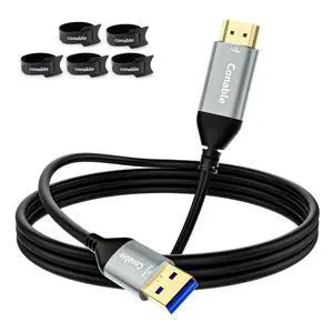 USB to HDMI Adapter Cable 4 FT, Unidirectional USB-A 3.0 to HDMI HD Audio Video, Real 2K/1080P@60Hz, for TV, Projector, Monitor, ONLY Support Windows 11/10/8/8.1/7, Mac OS, Need to Install Driver USB to HDMI Adapter Cable 4 FT, Unidirectional USB-A 3.0 to HDMI HD Audio Video, Real 2K/1080P@60Hz, for TV, Projector, Monitor, ONLY Support Windows 11/10/8/8.1/7, Mac OS, Need to Install Driver