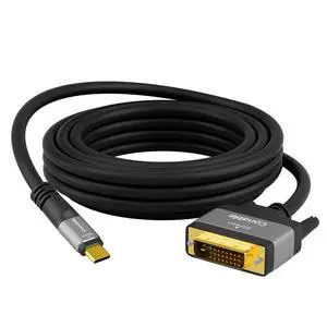 4K USB C to DVI Cable 10 FT, USB Type-C to DVI-D Adapter, (Thunderbolt 3/4) Compatible with iPhone 17/16/15 Series, MacBook Pro/Air, iPad Pro, iMac, Galaxy S24, XPS, Surface Book 3 and More, Real 4K 4K USB C to DVI Cable 10 FT, USB Type-C to DVI-D Adapter, (Thunderbolt 3/4) Compatible with iPhone 17/16/15 Series, MacBook Pro/Air, iPad Pro, iMac, Galaxy S24, XPS, Surface Book 3 and More, Real 4K