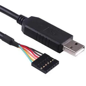 FT232RL USB to Serial TTL 3.3V UART Level Converter Cable 6 Way Pin 0.1 Pitch Terminated, Works Galileo Gen2 Boards/BeagleBone Black/Minnowboard Max More 6FT Compatible TTL-232R-3V3 FT232RL USB to Serial TTL 3.3V UART Level Converter Cable 6 Way Pin 0.1 Pitch Terminated, Works Galileo Gen2 Boards/BeagleBone Black/Minnowboard Max More 6FT Compatible TTL-232R-3V3