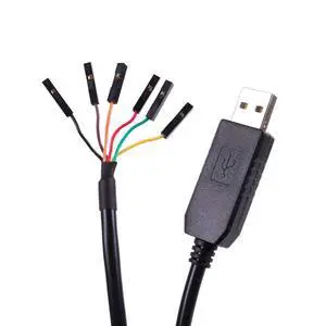 USB to TTL UART Serial 5V 3.3V Adapter Converter Cable 6 Pin 0.1 inch Pitch Female Socket TTL-232r-RPI Debug Terminal Cable with FT232RL Chip (Logic 5V Level) USB to TTL UART Serial 5V 3.3V Adapter Converter Cable 6 Pin 0.1 inch Pitch Female Socket TTL-232r-RPI Debug Terminal Cable with FT232RL Chip (Logic 5V Level)