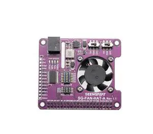 PWM Controlled Fan HAT for Raspberry Pi Zero W WH 2B 3B 3B+ 4B 40PIN GPIO I2C Control Onboard PCA9685 PWM Driver PWM Controlled Fan HAT for Raspberry Pi Zero W WH 2B 3B 3B+ 4B 40PIN GPIO I2C Control Onboard PCA9685 PWM Driver