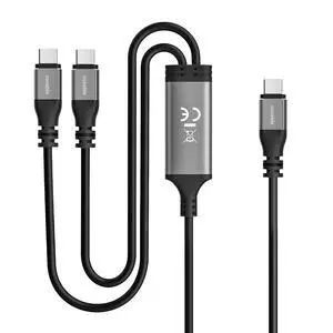 2-in-1 USB C Cable 6FT, Type-C to Dual USB-C Cable, 100W Max PD Fast Charging Type C Splitter Adapter Compatible with iPhone 17/16/15 Series, MacBook Air/Pro, iPad Air/Pro and More 2-in-1 USB C Cable 6FT, Type-C to Dual USB-C Cable, 100W Max PD Fast Charging Type C Splitter Adapter Compatible with iPhone 17/16/15 Series, MacBook Air/Pro, iPad Air/Pro and More