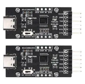 USB to UART TTL Serial Converter Module with PL2303GS Chip, Type-C Connector, 3.3V/5V Selectable, Compatible with Windows, Linux, macOS, USB to Serial Adapter for Arduino Raspberry Pi (2Pcs Pack) USB to UART TTL Serial Converter Module with PL2303GS Chip, Type-C Connector, 3.3V/5V Selectable, Compatible with Windows, Linux, macOS, USB to Serial Adapter for Arduino Raspberry Pi (2Pcs Pack)