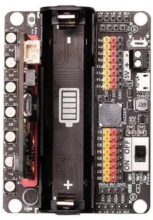 Robotic Micro bit Expansion Board for Micro: bit Adopts PCA9685 Chip Integrating Multi-Channel Motor Servo Driver 7 Full-Color RGB LEDs Sound Volume Level Detection Robotic Micro bit Expansion Board for Micro: bit Adopts PCA9685 Chip Integrating Multi-Channel Motor Servo Driver 7 Full-Color RGB LEDs Sound Volume Level Detection